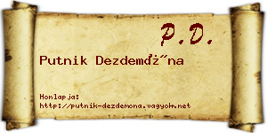 Putnik Dezdemóna névjegykártya